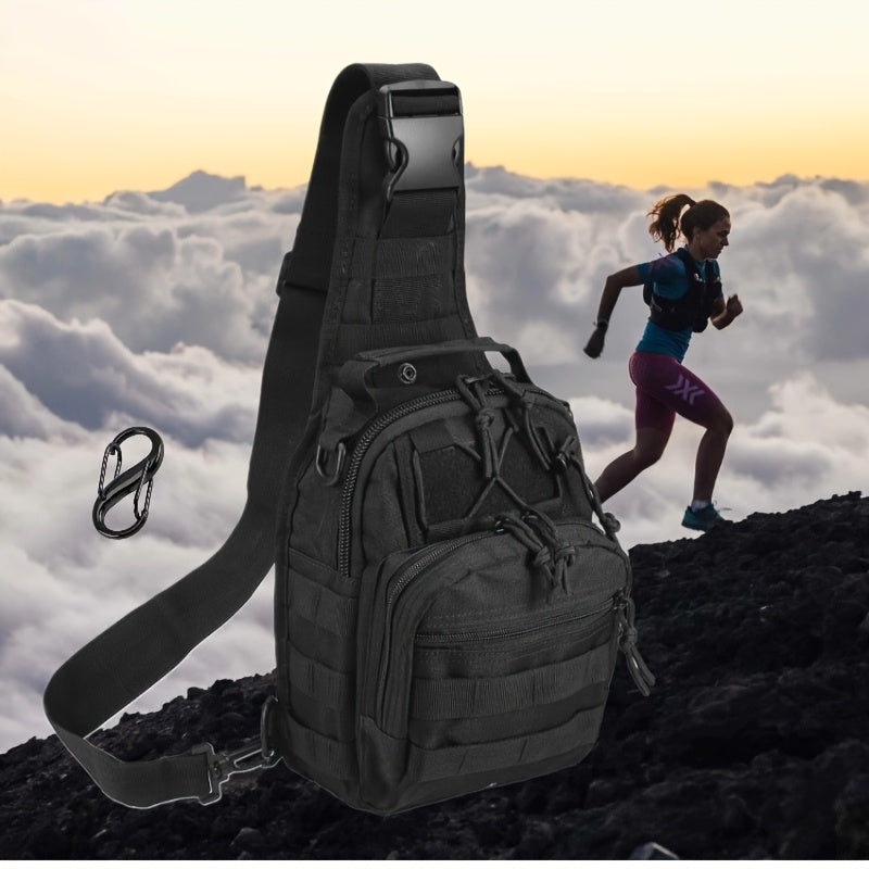Tactical Sling Backpack – Foldable Crossbody Chest Bag for Men & Women, Large Capacity, Multi-Functional Shoulder Pack for Hiking, Travel, Fishing & Daily Commute