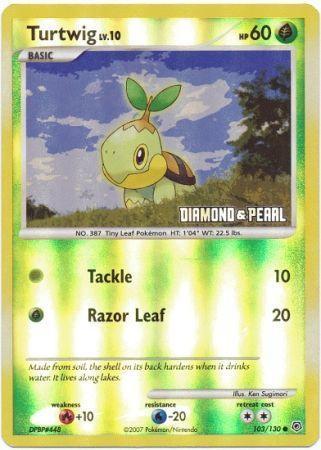 Turtwig (103/130) [Burger King Promos: 2008 Collection]