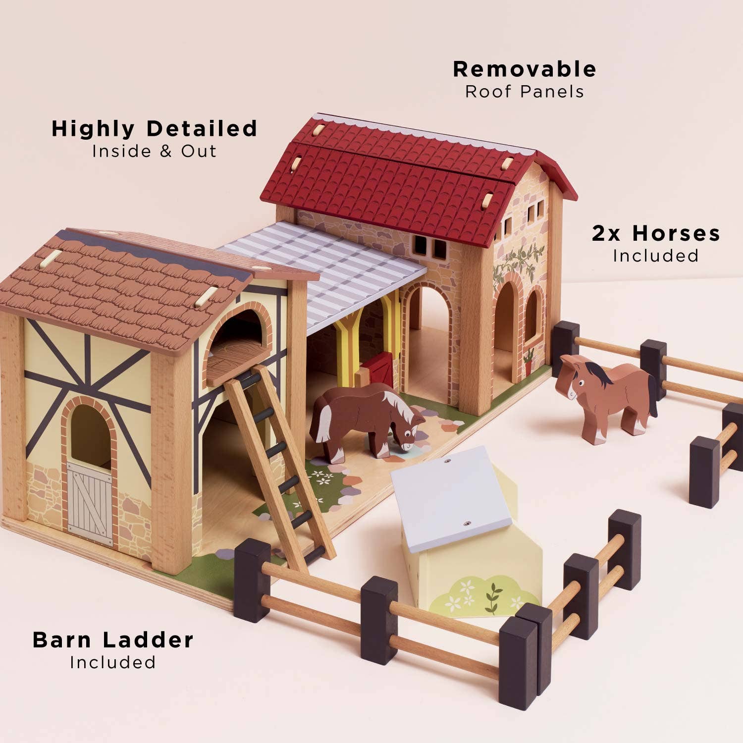 Wooden Farmyard Stables