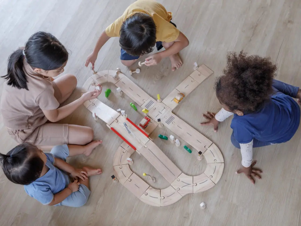 Wooden Road System Deluxe