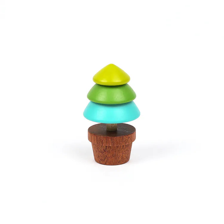Wooderful Life 
Wooden Spinning Top - Tree