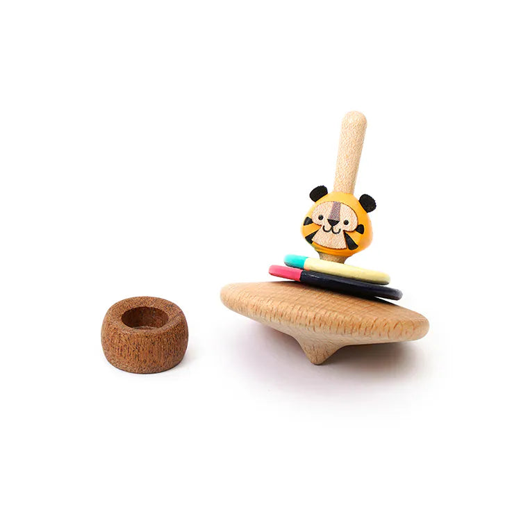 Wooderful Life 
Wooden Spinning Top - Tiger