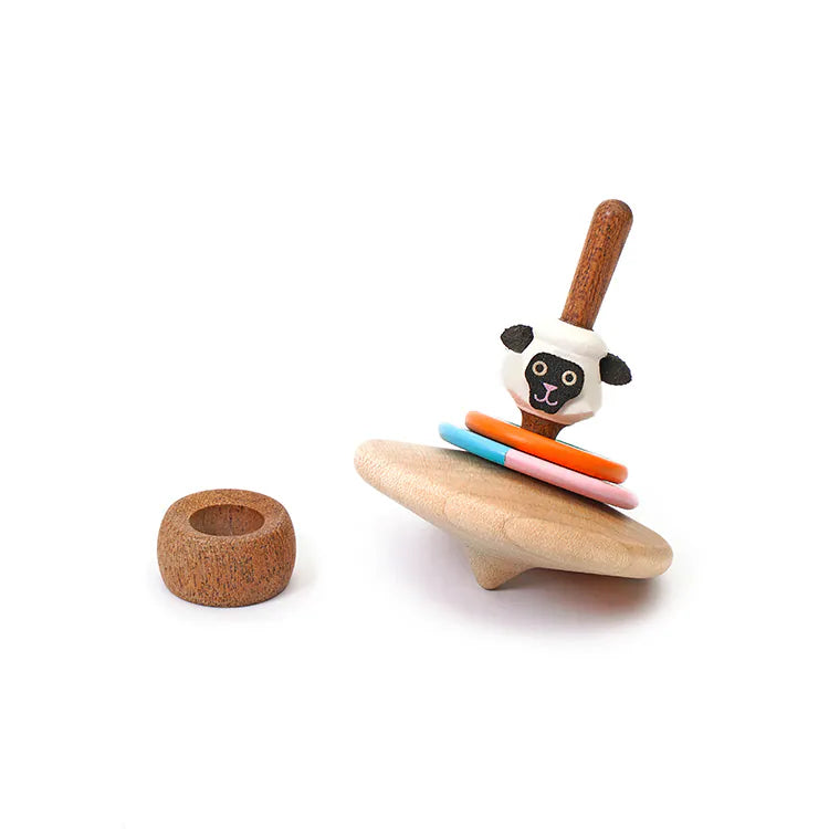 Wooderful Life 
Wooden Spinning Top - Sheep