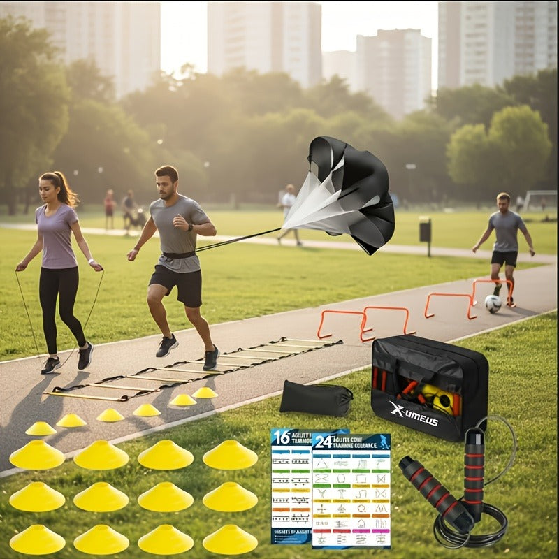 Agility Ladder Training Set – Speed & Footwork Drills with Carry Bag