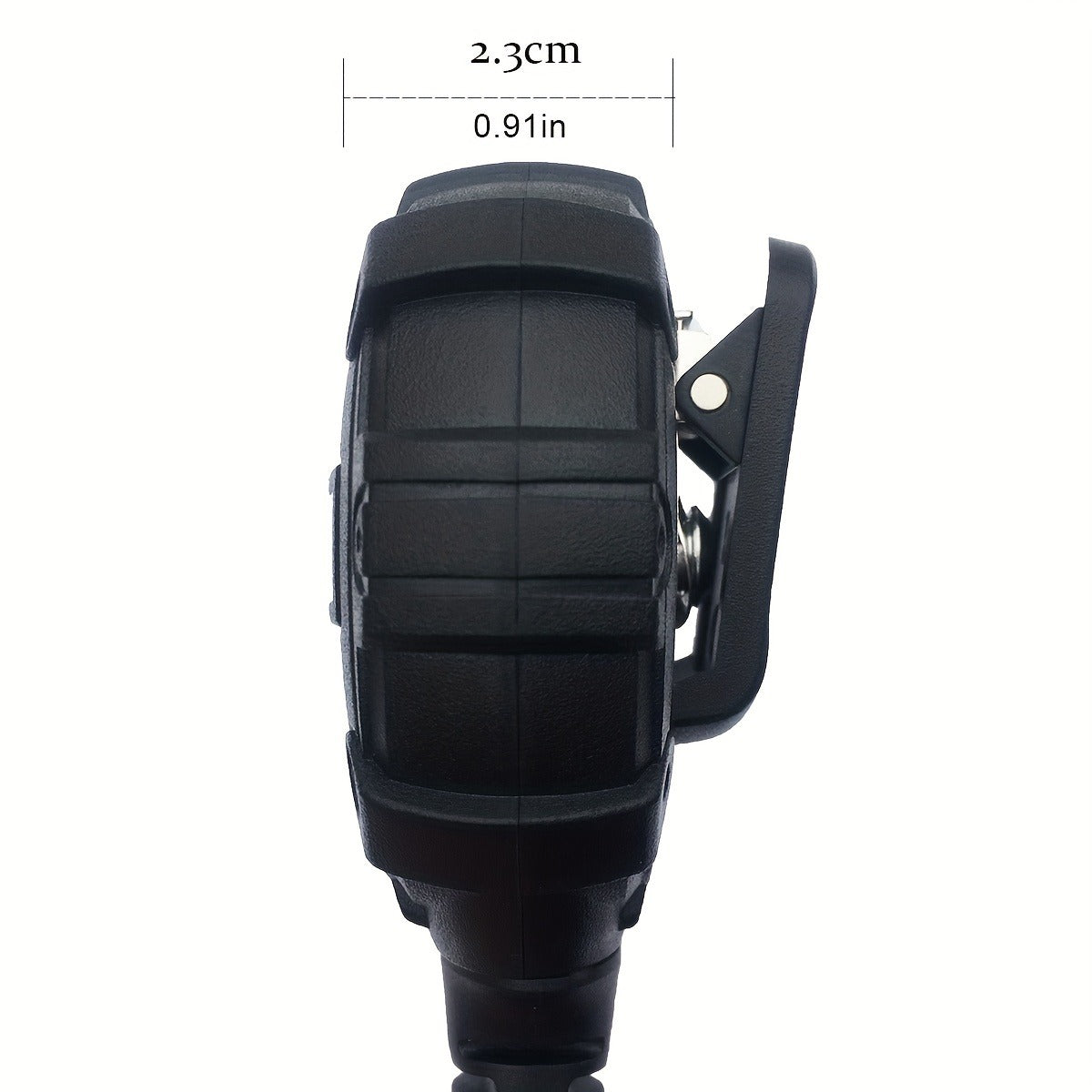 Walkie Talkie Remote Speaker Microphone H3 Lightweight Shoulder Mic PTT for Two Way Radio Clear Communication Outdoor Hiking Camping Tactical Black