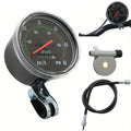 Bicycle Speedometer Classic Chrome Bezel Kit - Black, Left/Right Mountable, Fits 26/27.5/28/29 Inch Handlebars, General Bike & Exercycle