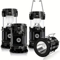 Collapsible Camping Lantern Rechargeable Bulk Set – Foldable USB LED Pendant Light for Camping, Power Outages & Emergency Survival, 4/8pcs Value Pack