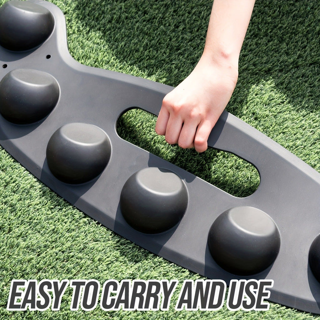 Baseball Fielding Trainer Mat with Ground Stake | Softball Defensive Skill Training Equipment for Fielding & Catching – Easy Setup for Youth & Adult Home Practice (Model JPBS2910B)
