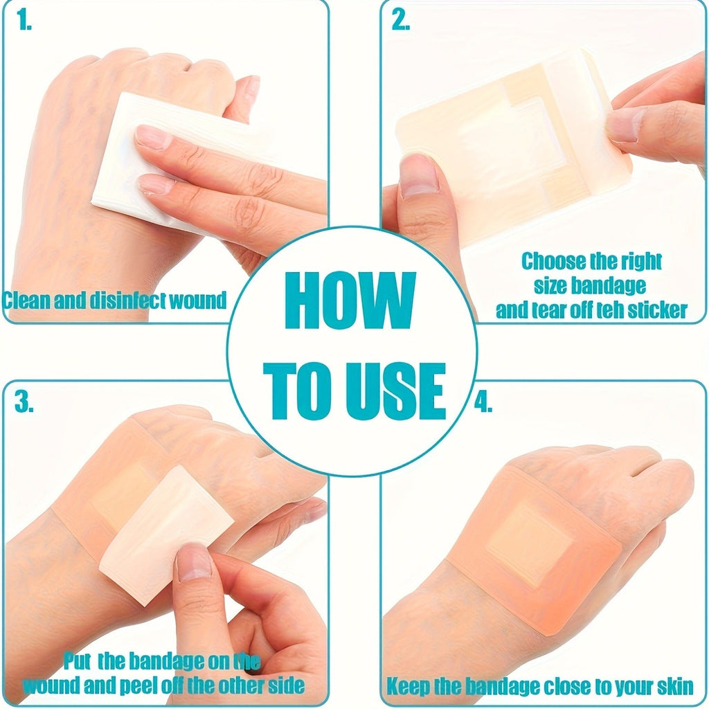 720-Piece Variety Bandages Pack – Assorted Sizes Breathable Adhesive Bandages Bulk Set with Fingertip & Knuckle Bandages for First Aid, Wound Care, Scrapes & Blisters