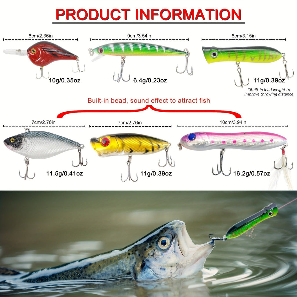491-Piece Fishing Lures Kit – Complete Tackle Box Set with Soft Lures, Sinker Weights, Hooks, Jigs, Spinnerbait, Crankbait, Minnow & Plier for Freshwater & Saltwater | Fishing Gifts for Men