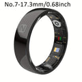 Fitness Tracker Smart Ring – IP68 Waterproof, Sleep & Step Monitor, Crystal Charging Case, Stainless Steel | Men & Women Sizes 7–13