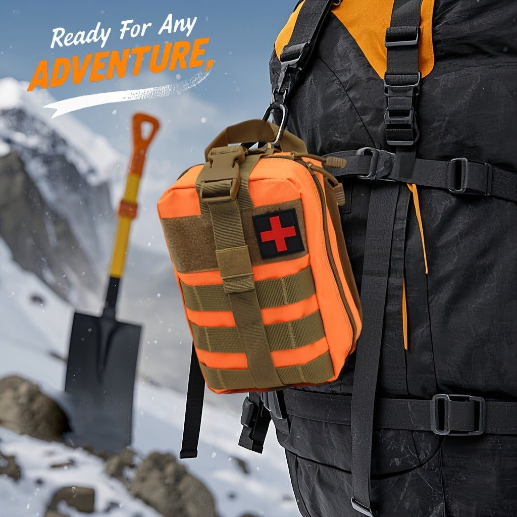 157PCS MOLLE Survival Kit – Outdoor First Aid Emergency Gear for Camping Hiking Adventure Travel Car Home Office School, Complete Survival Tools Set, Best Gift for Men & Women