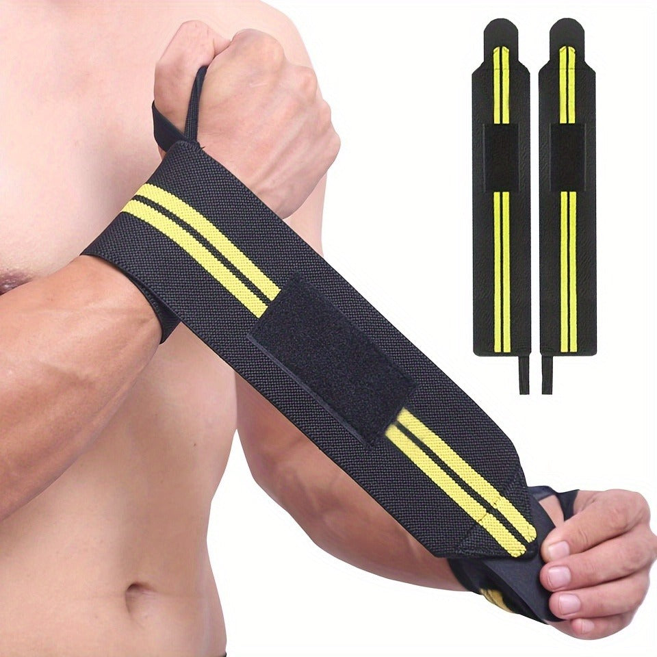 Weightlifting Wrist Wraps – Professional Wrist Support for Gym, Powerlifting & Fitness Training, Hand Washable, 1 Pair