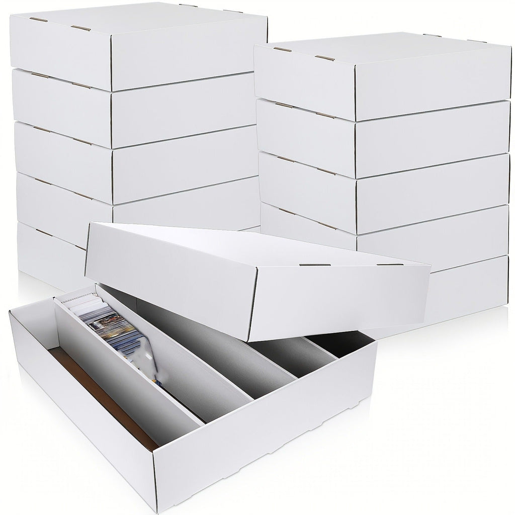 Trading Card Storage Box 20 Pack Cardboard 7x3.7x2.8 Inch Baseball Card Storage Boxes Collectible Cases for Sports Cards Gaming Cards TCG MTG Pokemon Card Collecting Holder Supplies Upgraded Version