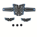 EMS Muscle Stimulator Fitness Belt 3-Piece Set 6 Modes 18 Intensity Levels USB Rechargeable Full Body Relaxation Massager