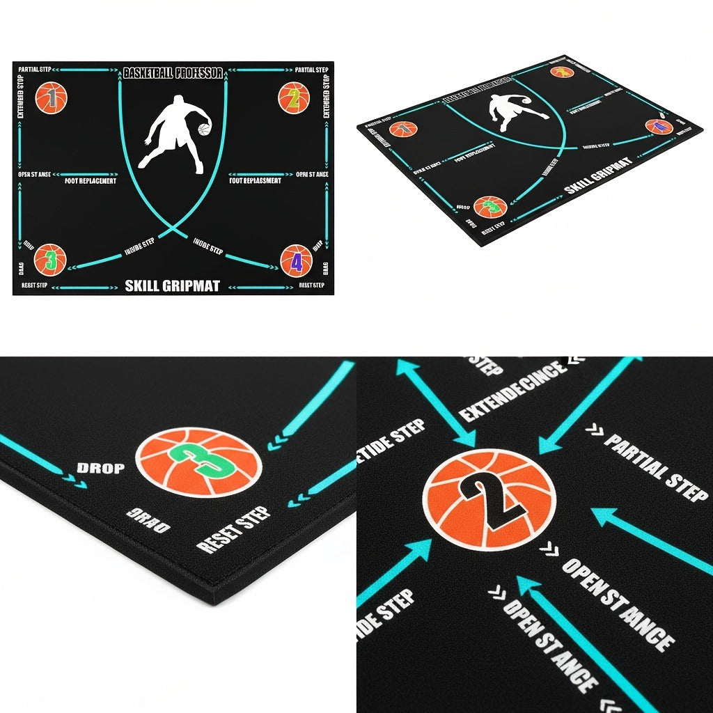 Basketball Footwork Training Mat, Anti-Slip & Step Guidance