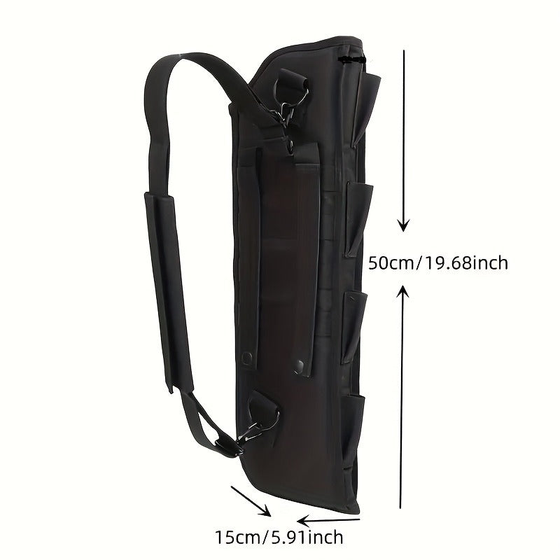 Tactical Shotgun Holster with MOLLE System – 19" 600D Oxford Cloth, Adjustable Strap & Shell Loops, Lightweight Hunting & Shooting Scabbard for Tactical Vests, Belts & Packs