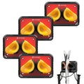 Wall-Mounted Ski & Sports Equipment Storage Rack – Heavy Duty Garage Organizer Hook Set, Holds Up to 100 lbs, Space-Saving Wall Mount for Skis, Poles, Tools & Household Items, Home & Garage Use, 4-Pack