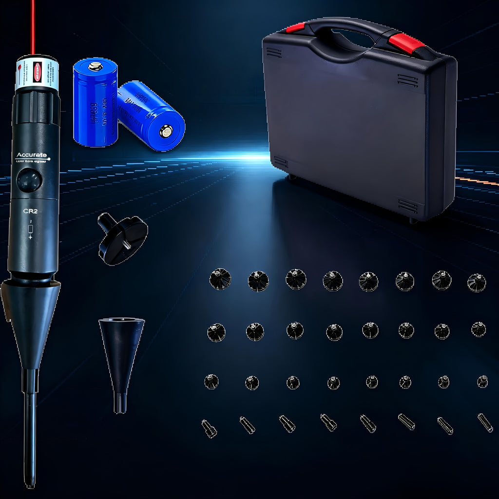 Universal Laser Bore Sighter Kit with 32 Adapters | Red & Green Bore Sight for Rifles, Pistols & Shotguns – Tactical Caliber Boresighter Accommodating Firearms from .17 to 12GA for Fast Zero-In