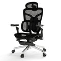 Ergonomic Office Chair with Footrest & 6D Armrests – High Back Lumbar Support Swivel Desk Chair for Home Office