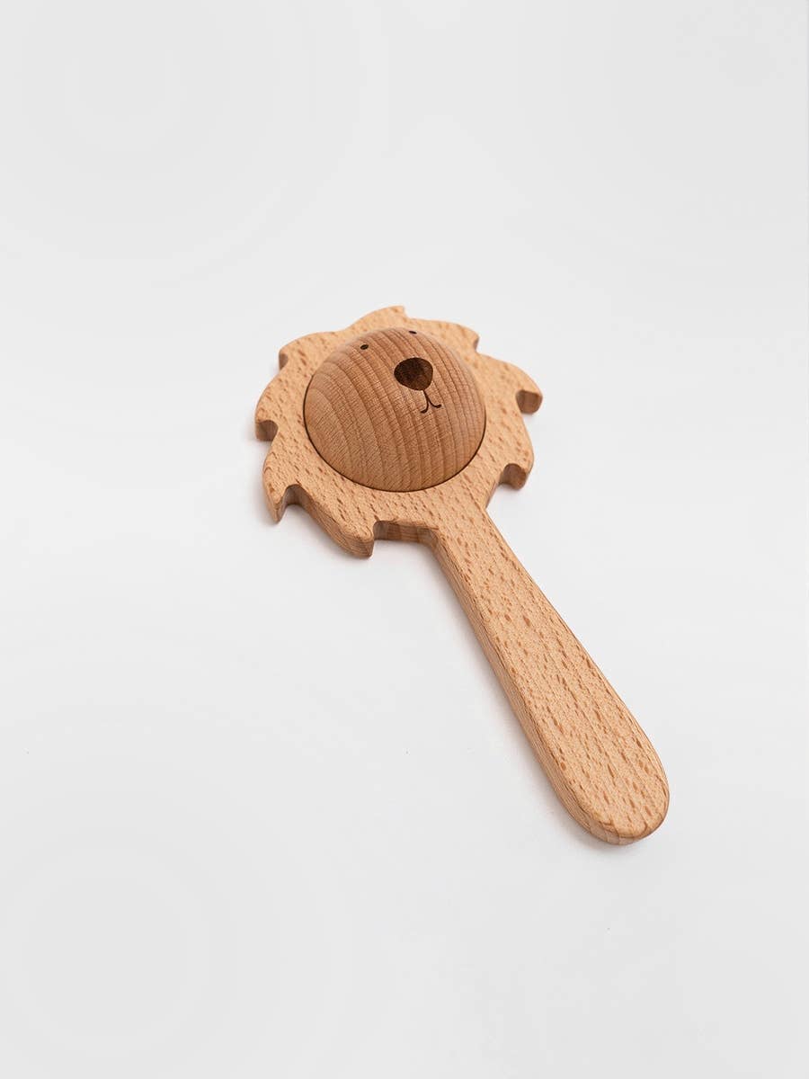 Sabo Concept Lion Rattle - Natural