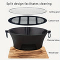 Tabletop Charcoal Grill 10.25 Inch - Portable BBQ Grill with Cooking Grate, Compact Outdoor Barbecue for Camping, Picnic, Patio, Backyard, Beach & RV Trips, Lightweight & Easy to Set Up