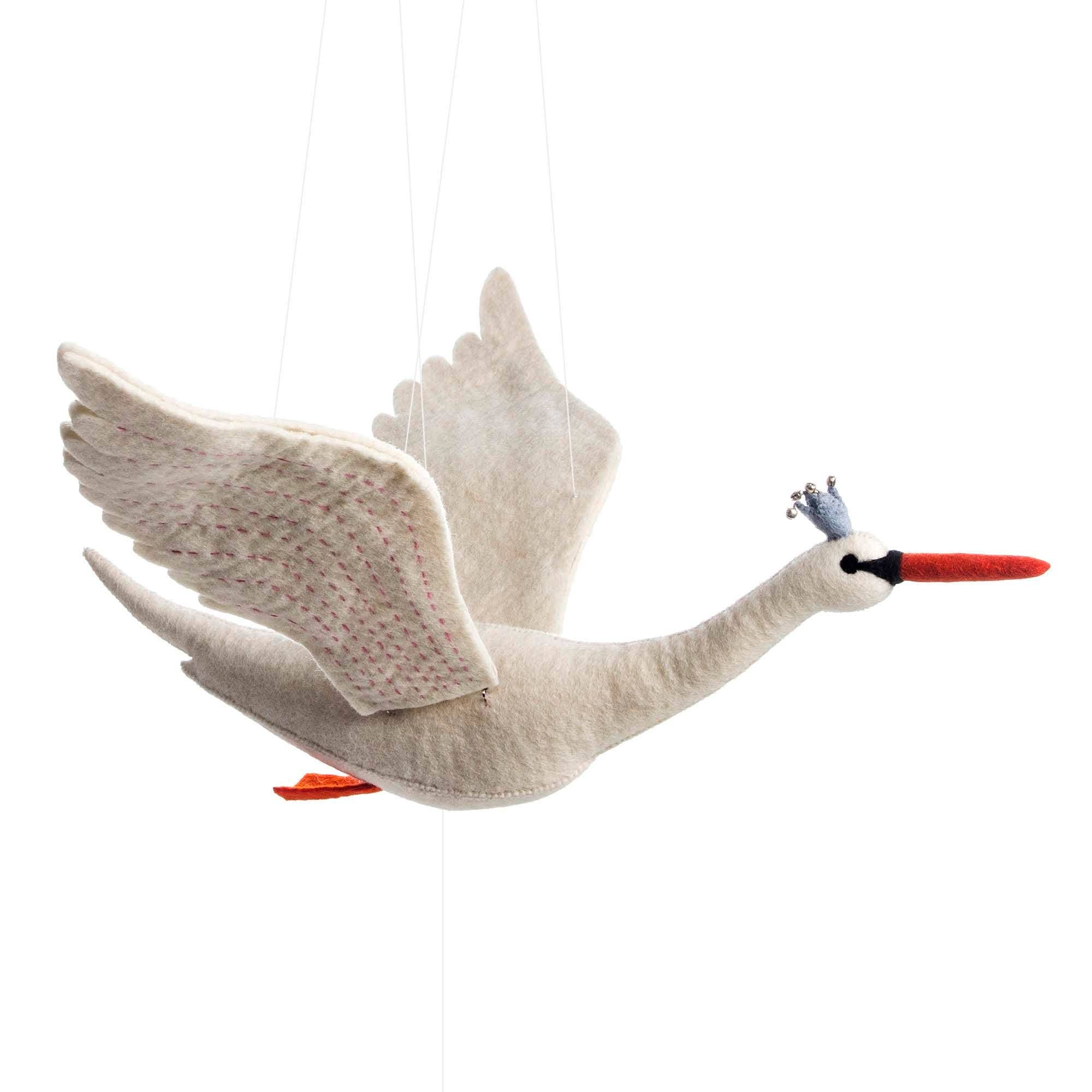 Handmade Swan Mobile