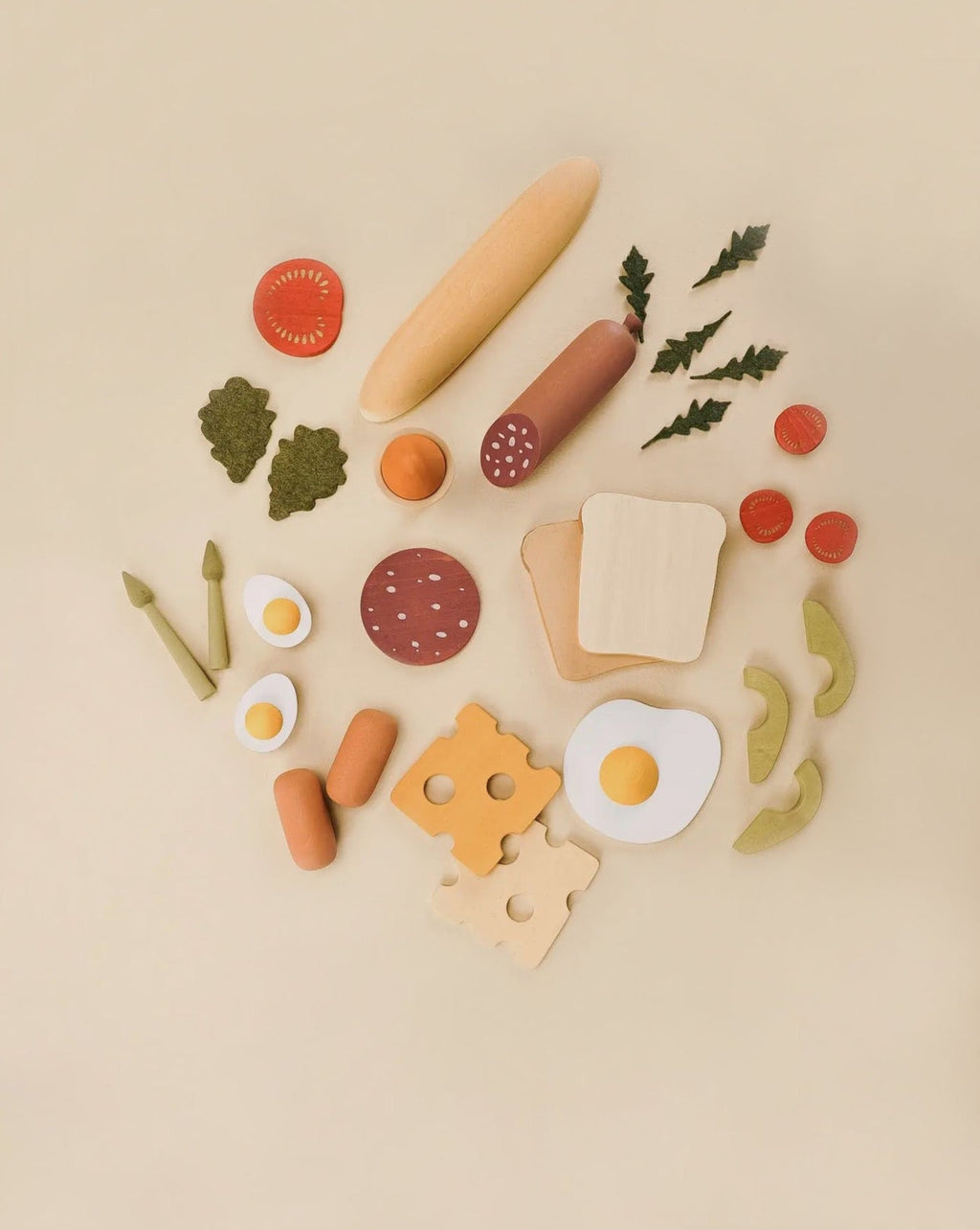 Sabo Concept Handmade Wooden Breakfast Set