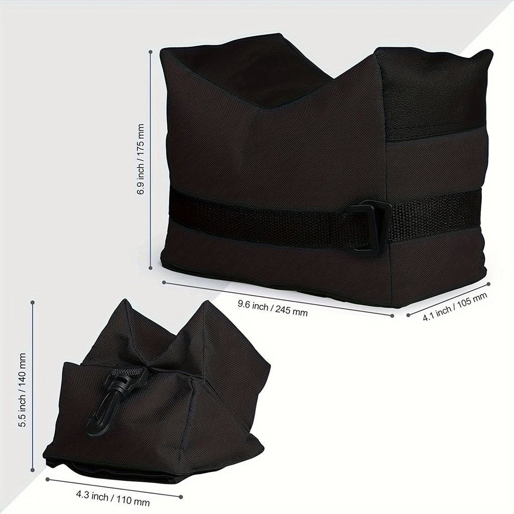 Shooting Rest Sandbag Bags Front & Rear Support Stand Holders for Rifle Gun Shotgun Bench Rest Target Sports Hunting Photography Unfilled Tactical Shooting Bag Set