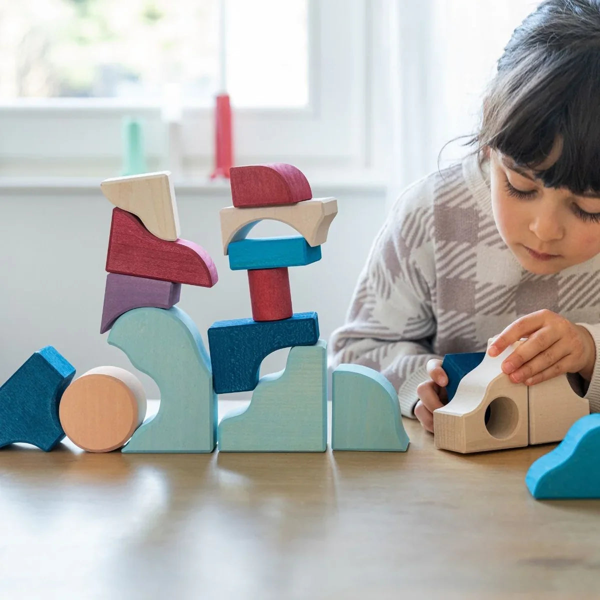 Grimm's Small Building Block Set - Wave