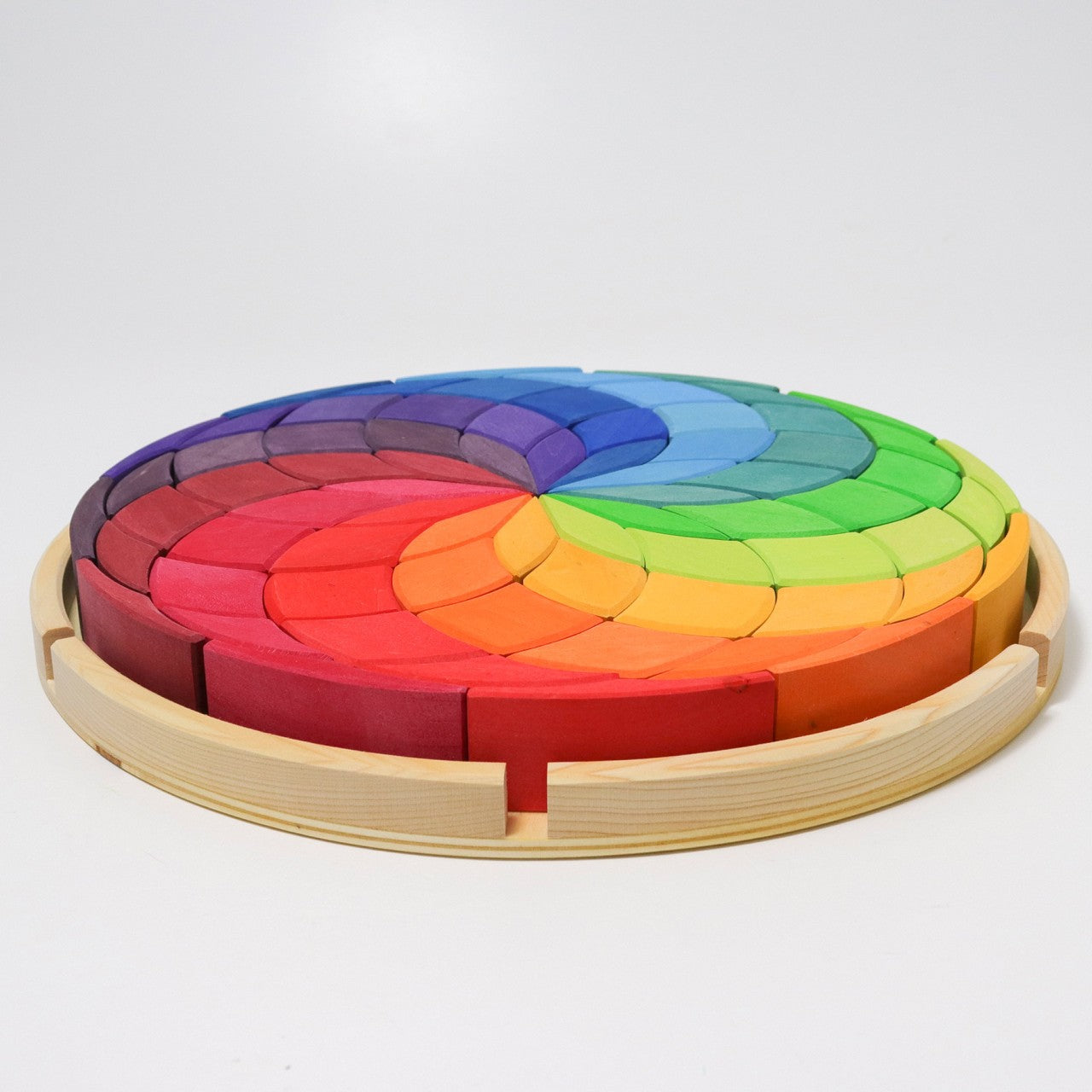 Grimm's Wooden Color Spiral Block Set