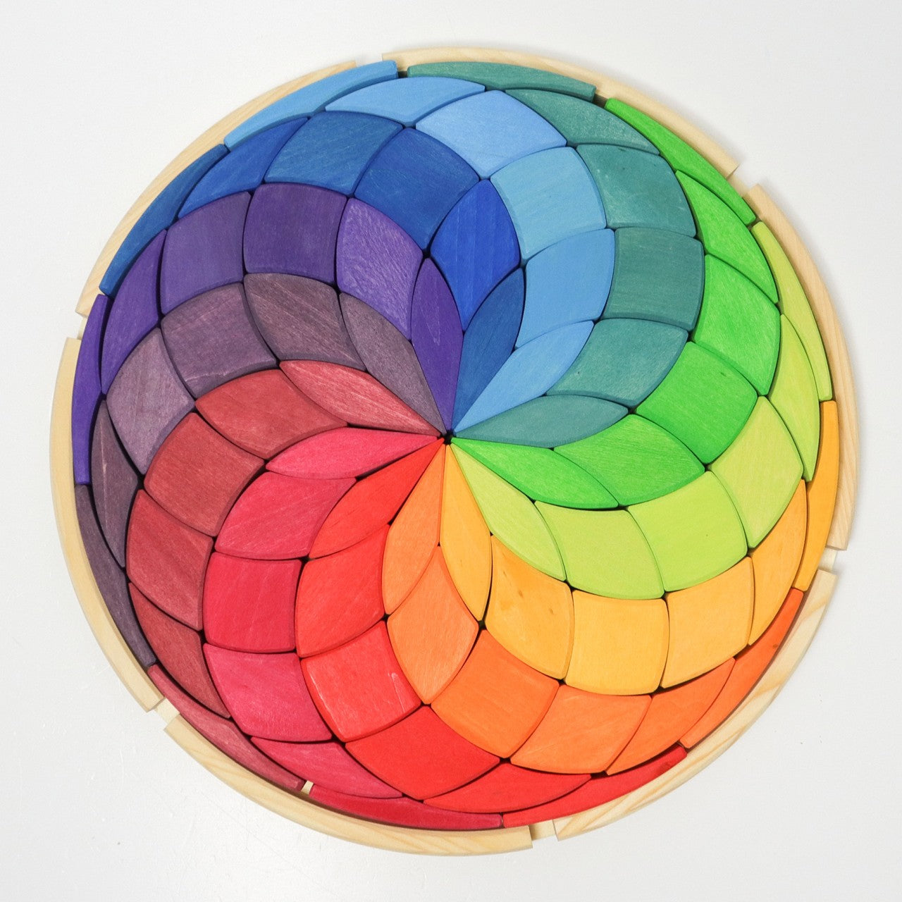 Grimm's Wooden Color Spiral Block Set
