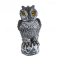 Plastic Owl Decoy Bird Repellent Realistic Fake Owl Scarecrow Outdoor Garden Pest Control Statue 11 Inch for Farm Garden Poultry Coop Yard Hunting Lure Decoration
