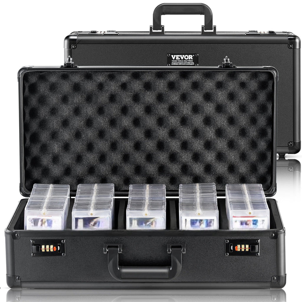 PSA Graded Card Storage Box 5-Slot Aluminum Case Combination Lock