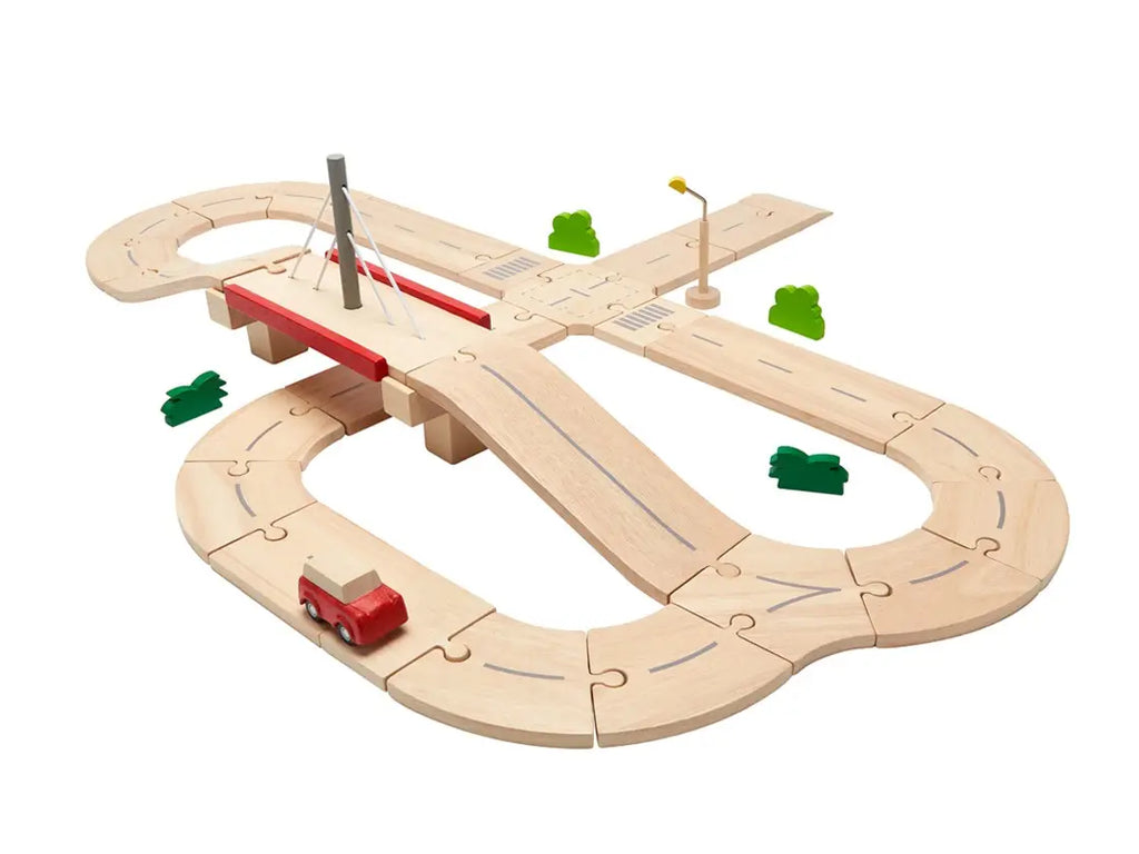 Wooden Road System Deluxe