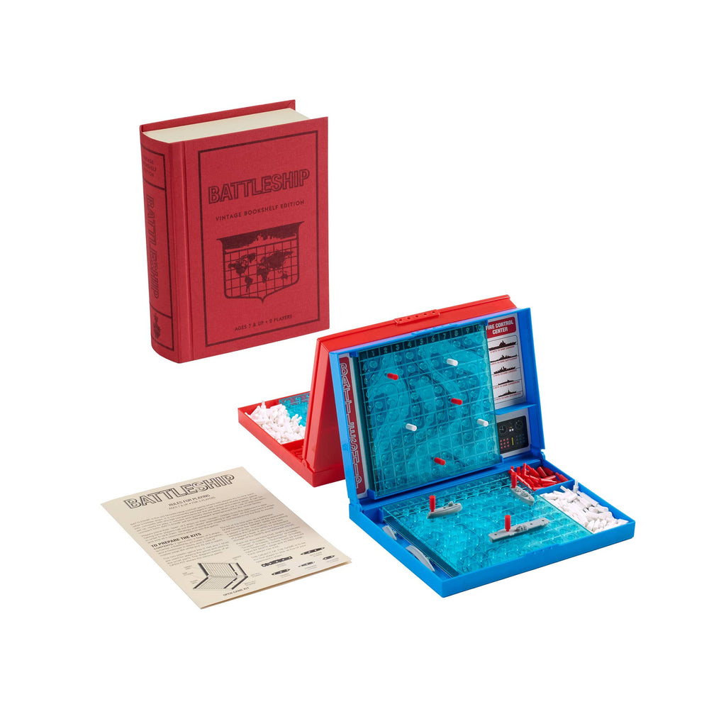 Board Game: Battleship Vintage Bookshelf Edition