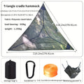 Outdoor Triangle Hammock Multi-Person – Large Aerial Tree Tent, Mesh Swing Camping Hammock for Backyard, Camping & Relaxing – Durable Hanging Hammock for Adults & Kids