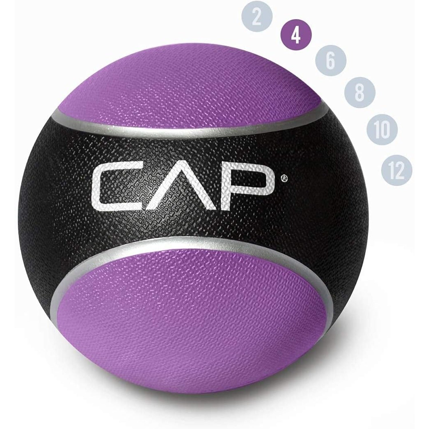 Medicine Ball Rubber Textured Grip for Strength, Balance & Core Training – 2LB to 4LB for Home Gym, Yoga & Full Body Workouts