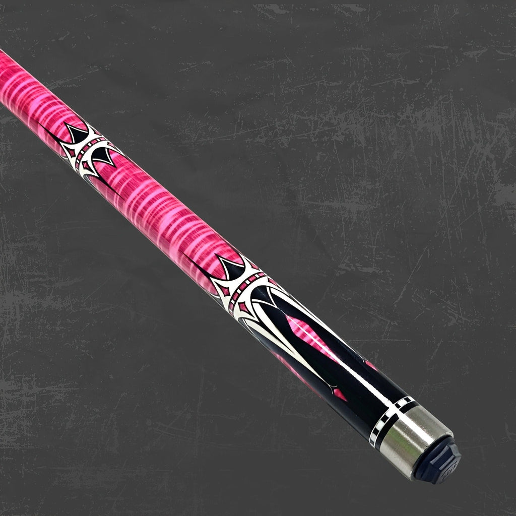 2-Piece Carbon Fiber Billiard Cue – Unisex Pool & Snooker Cue Stick, Low Deflection, Pink or Blue – Perfect Gift for Dad, Husband & Snooker Enthusiasts, Christmas & Holiday Gift