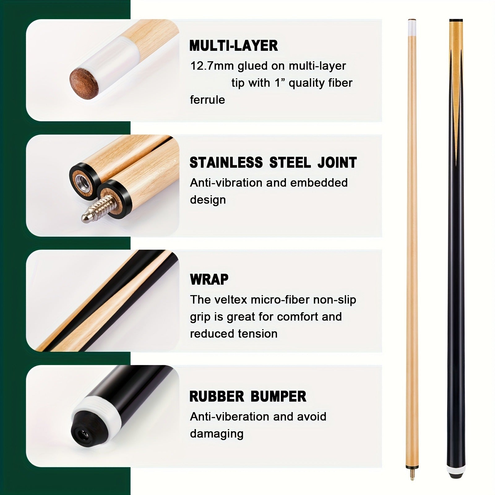 71-Piece Billiard Pool Table Accessories Set with Pool Balls Triangle Rack Cue Chalks Cue Tips Table Brush Spot Stickers Standard Style Complete Kit