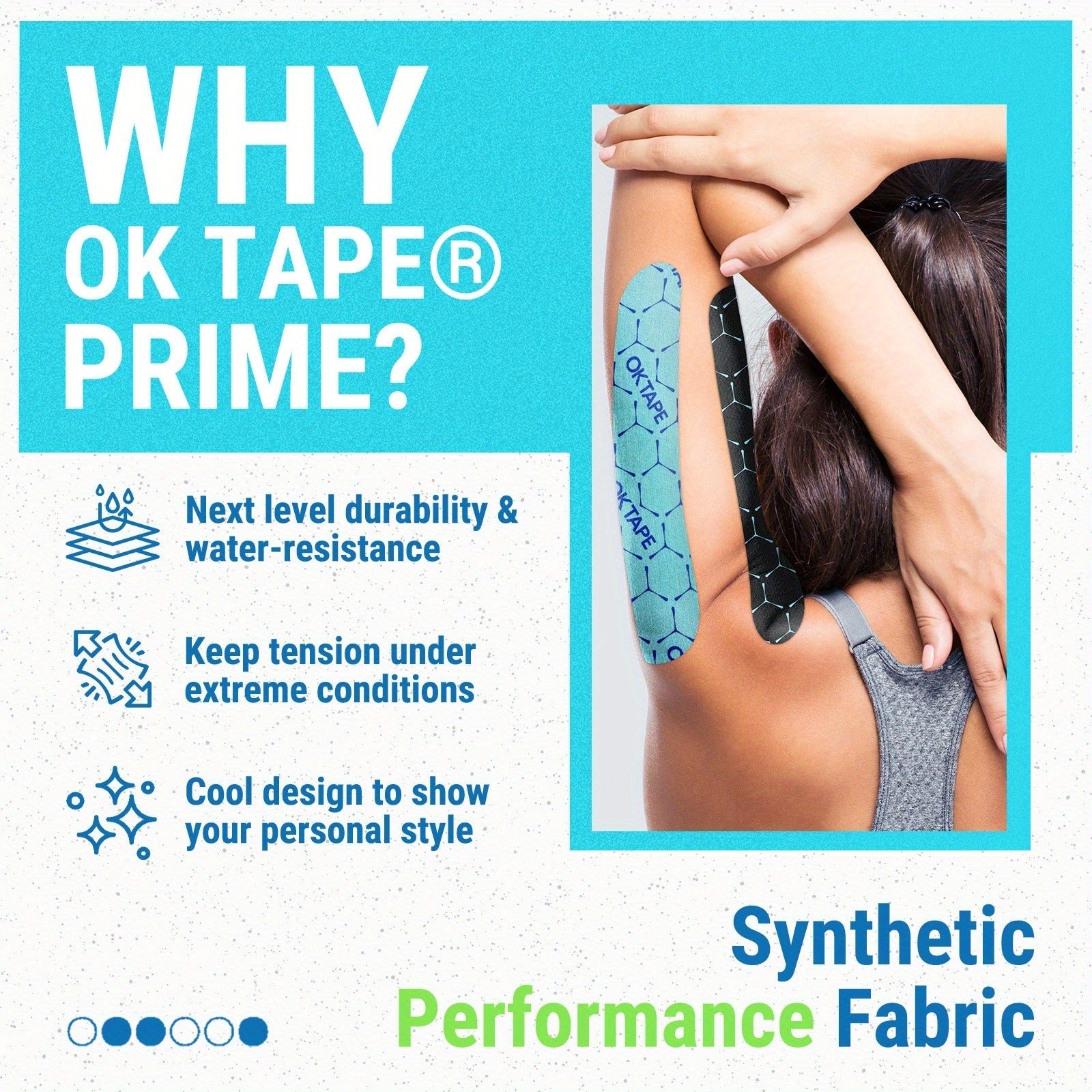 Kinesiology Tape 20 Precut Strips Green – Elastic Athletic Muscle Support Tape, Waterproof Performance K Tape for Sports, Running, Gym & Injury Recovery, 2" x 10" Each Strip