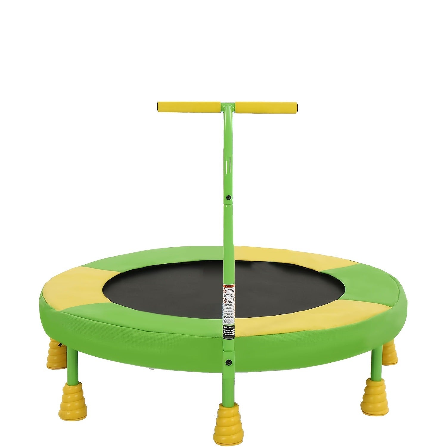 36 Inch Kids Indoor Trampoline with Handle - 7-Leg Safety Design, 2.0mm Steel Frame, 28 Coil Springs, Non-Slip Feet, PP Jump Mat, Compact Mini Toddler Trampoline for Home Bedroom Playroom Exercise