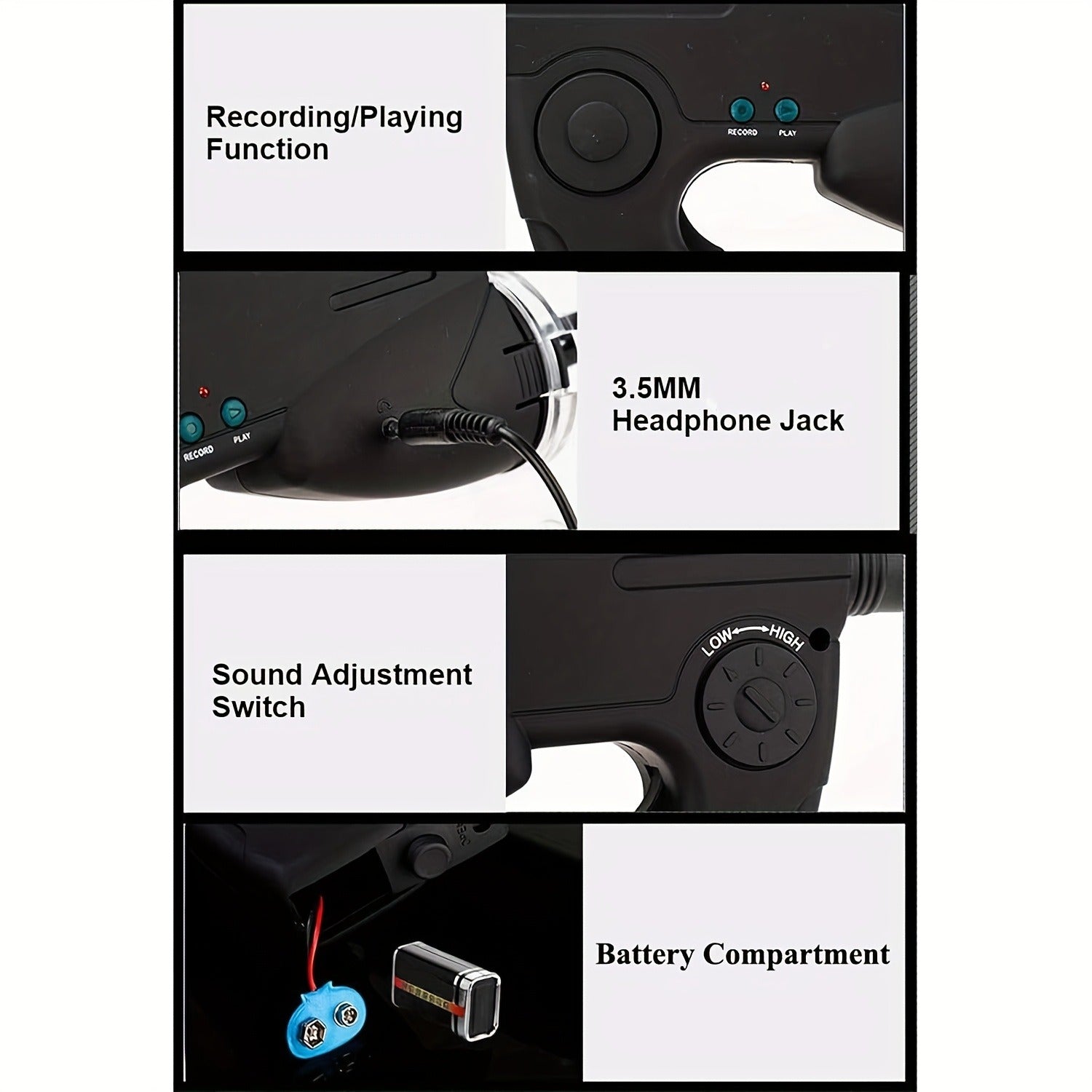 Bionic Ear Sound Amplifier with 8x Monocular Telescope, Long-Range Digital Audio Listening Device with Headphones for Bird Watching Nature Observation Outdoor Surveillance, Compact Lightweight Spy Ear