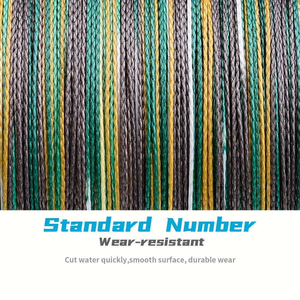 Braided Fishing Line 4 Strand 500M/547Yds - Abrasion Resistant Zero Stretch Superline 6LB-80LB, Multi-Color, Gray/Green/Camo