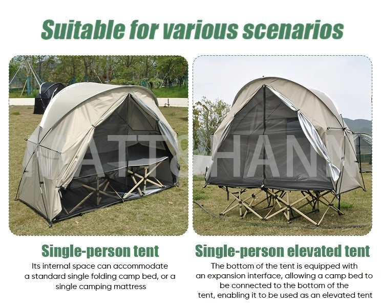 Ultralight Single Person Bicycle Tent with Mesh Ventilation – Freestanding, Easy Setup, Carbon Steel Poles, 3-Season – Lightweight Camping Tent for Cycling, Backpacking & Fishing