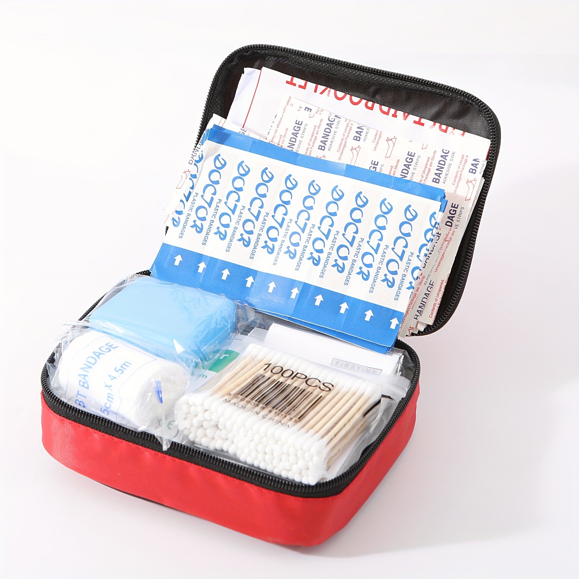 344-Piece Emergency First Aid Kit with Tourniquet & Thermal Blanket – Portable Survival Kit for Camping, Hiking, Car, Home, Office, School & Outdoor Adventures | Complete 30-in-1 Trauma & Safety Kit