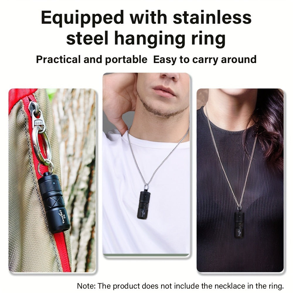 Magnetic EDC Flashlight Tank 007 E16 – Type-C Rechargeable Mini Zoomable LED Torch, Lithium Polymer Battery, Compact Aluminum Alloy Design for Outdoor & Indoor Use