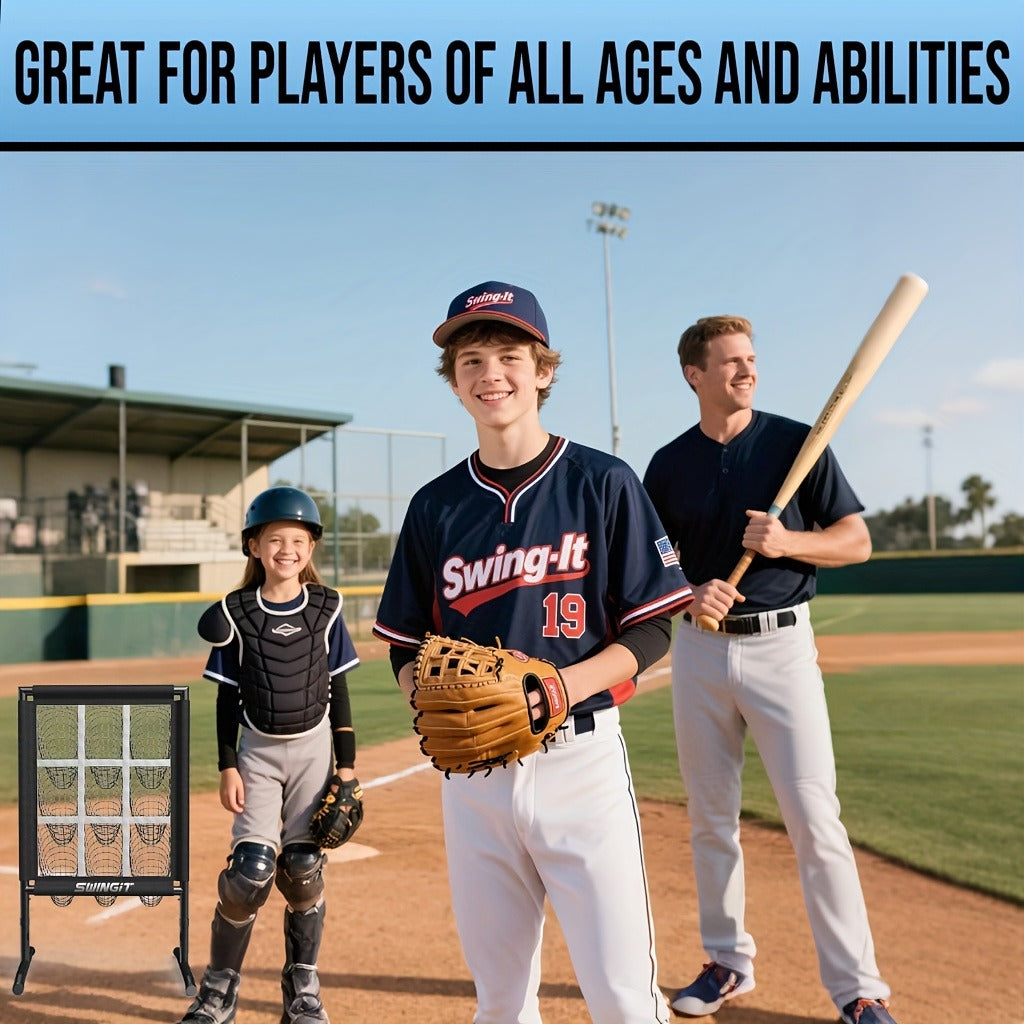 9-Pocket Baseball Pitching Net with Adjustable Targets & Carry Bag for Pitching Practice All Skill Levels