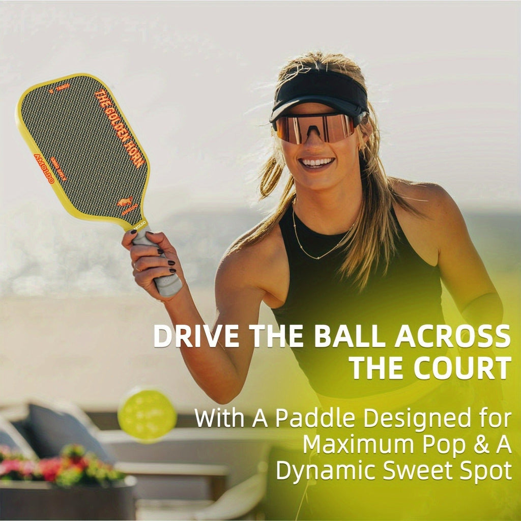 Titanium Pickleball Paddle 16mm Wire Woven Surface PP Honeycomb Core Hot Pressed Power Control Spin Pickleball Racket for Beginner Intermediate Advanced