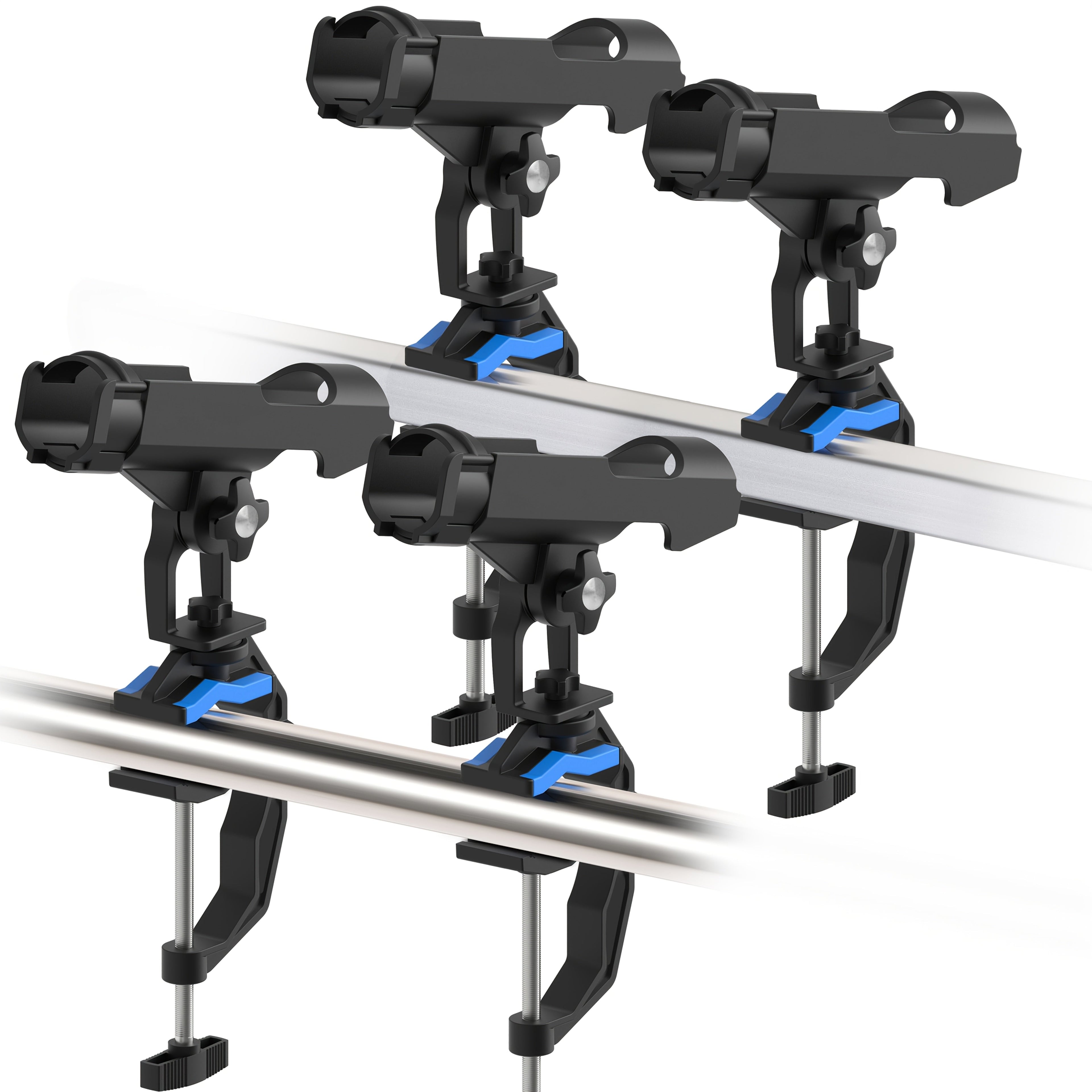 Boat Fishing Rod Holder – Durable Pole Holder for Fishing Boat & Canoe | 2-Pack / 4-Pack